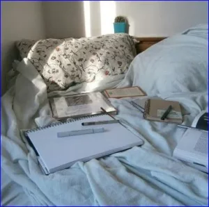 Studying in Bed